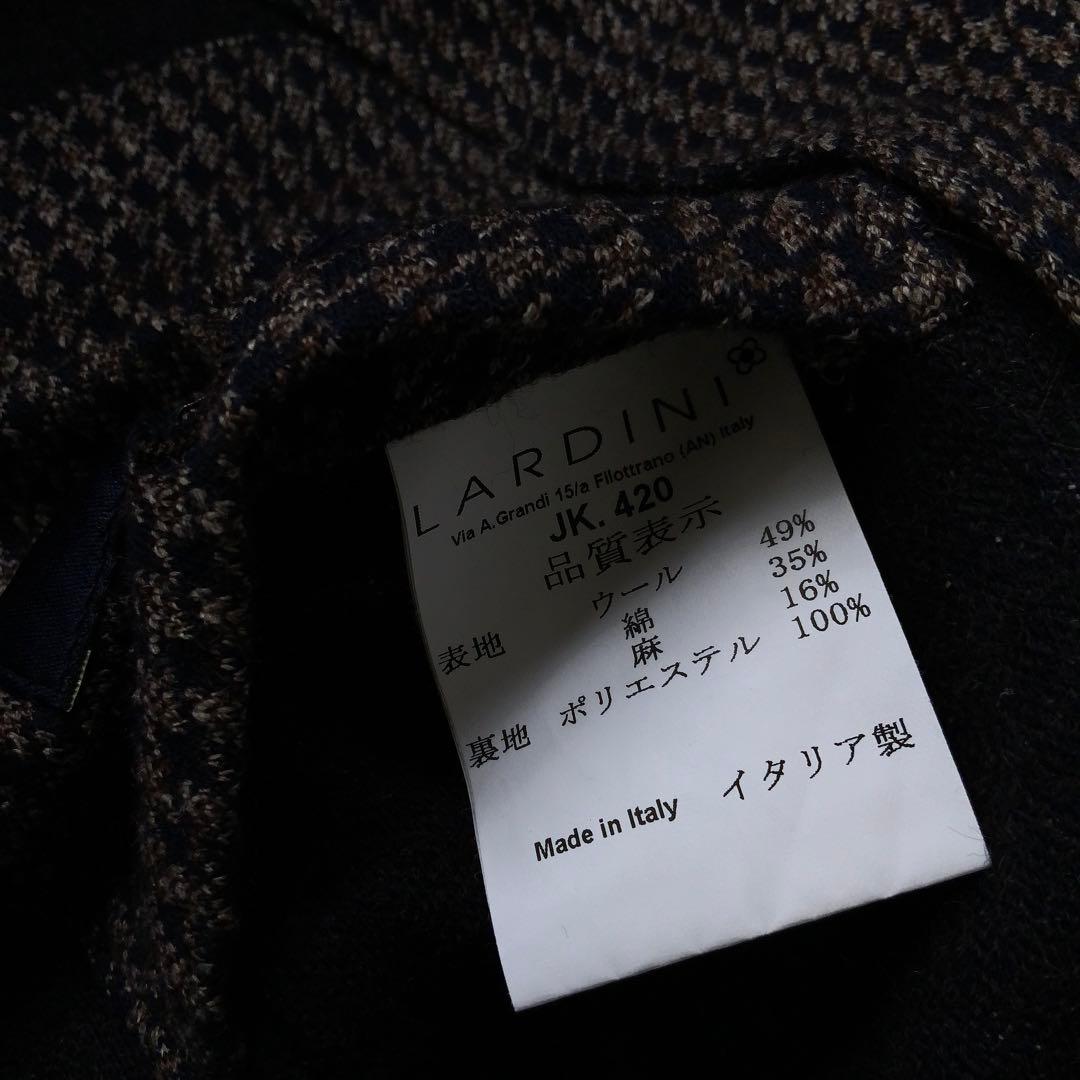 LARDINI ラルディーニ ジャケット ハウンドトゥース 44 伊製