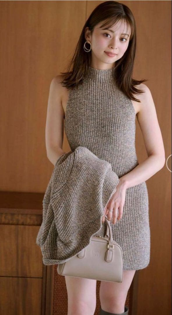 snidel ニットジャケット•ミニニットワンピースSET