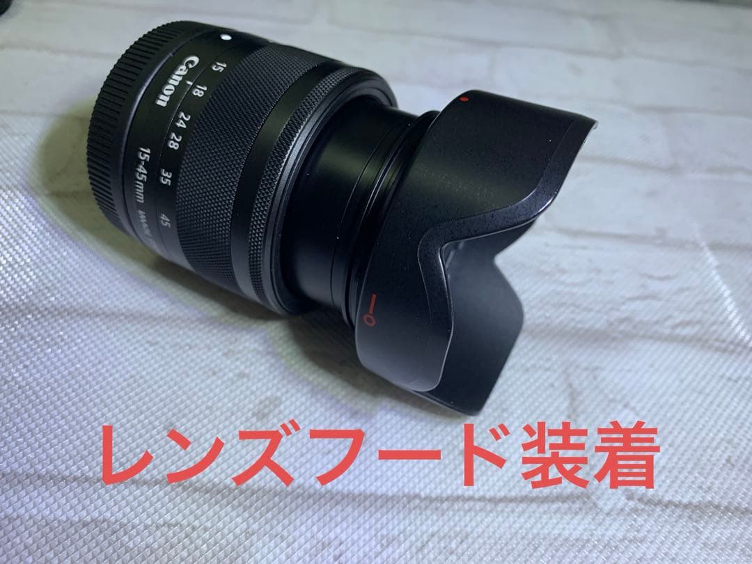 EOSKissMブラック　ダブルレンズ　EF-M15-45mm EF–M22mm
