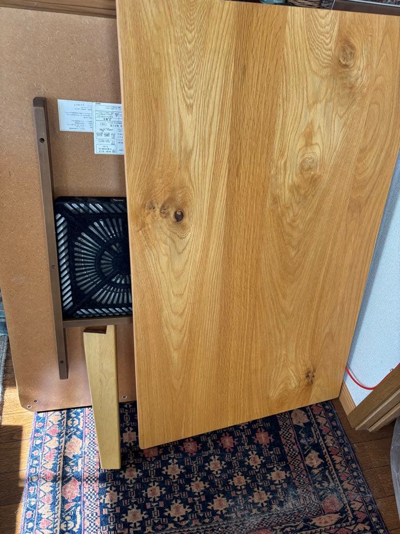 こたつ　テーブル表面オーク材