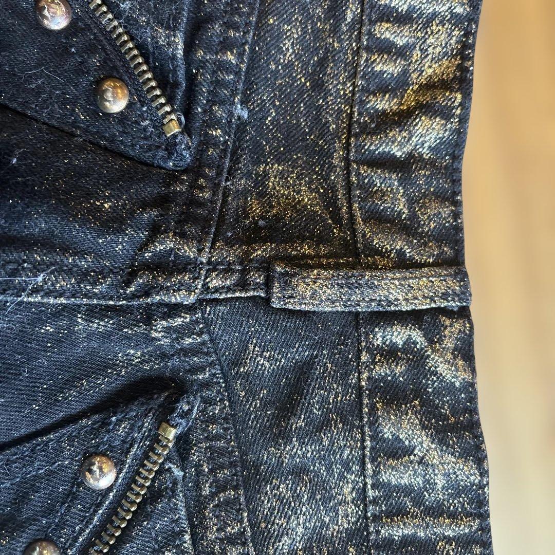 キ*♡様 d.i.a ブラックラメショートパンツ 26サイズ