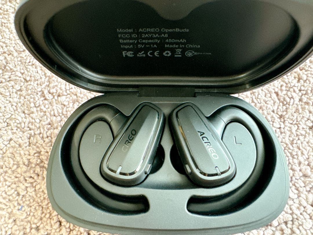 次世代オープンイヤー ワイヤレスイヤホン ACREO OpenBuds