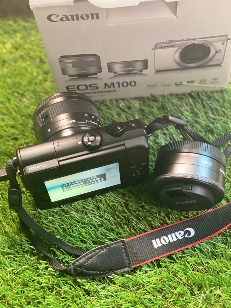 美*咲様 未使用！超美品！ Canon EOS M100 EF-M15と単焦点広
