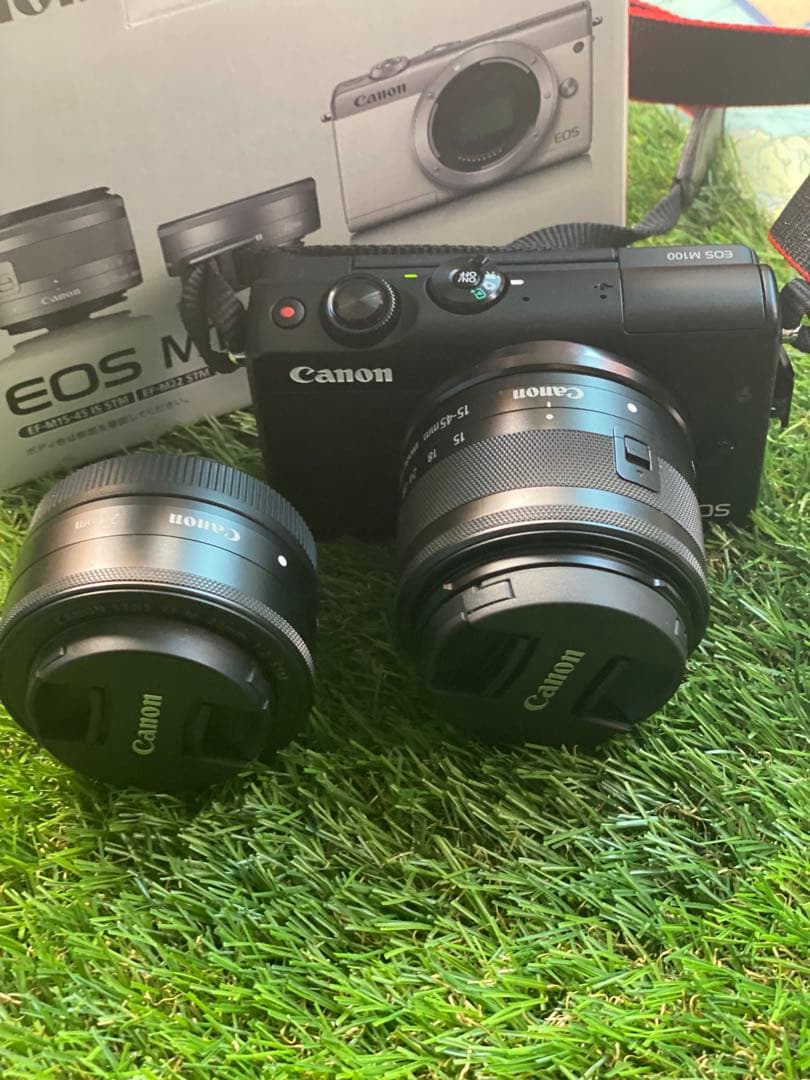 美*咲様 未使用！超美品！ Canon EOS M100 EF-M15と単焦点広