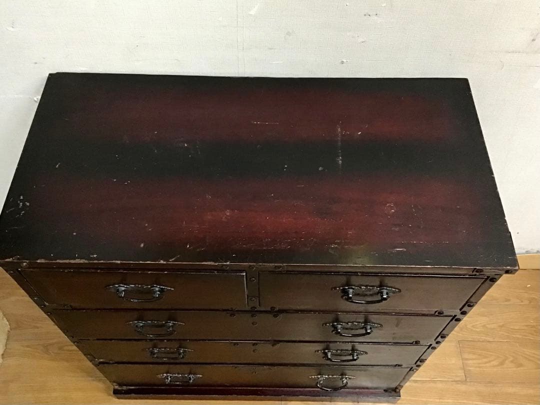 管253☆時代箪笥☆民芸調家具☆レトロチェスト
