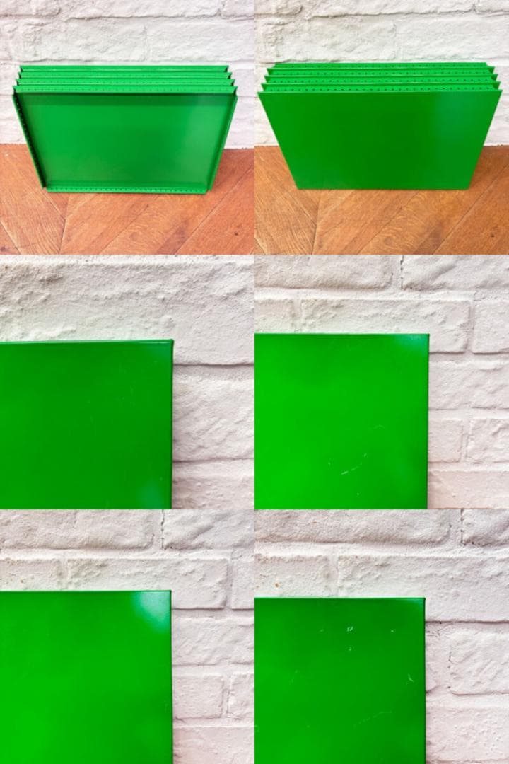 64849★4枚セット USM ハラーシステム パネル グリーン 穴なし 棚板