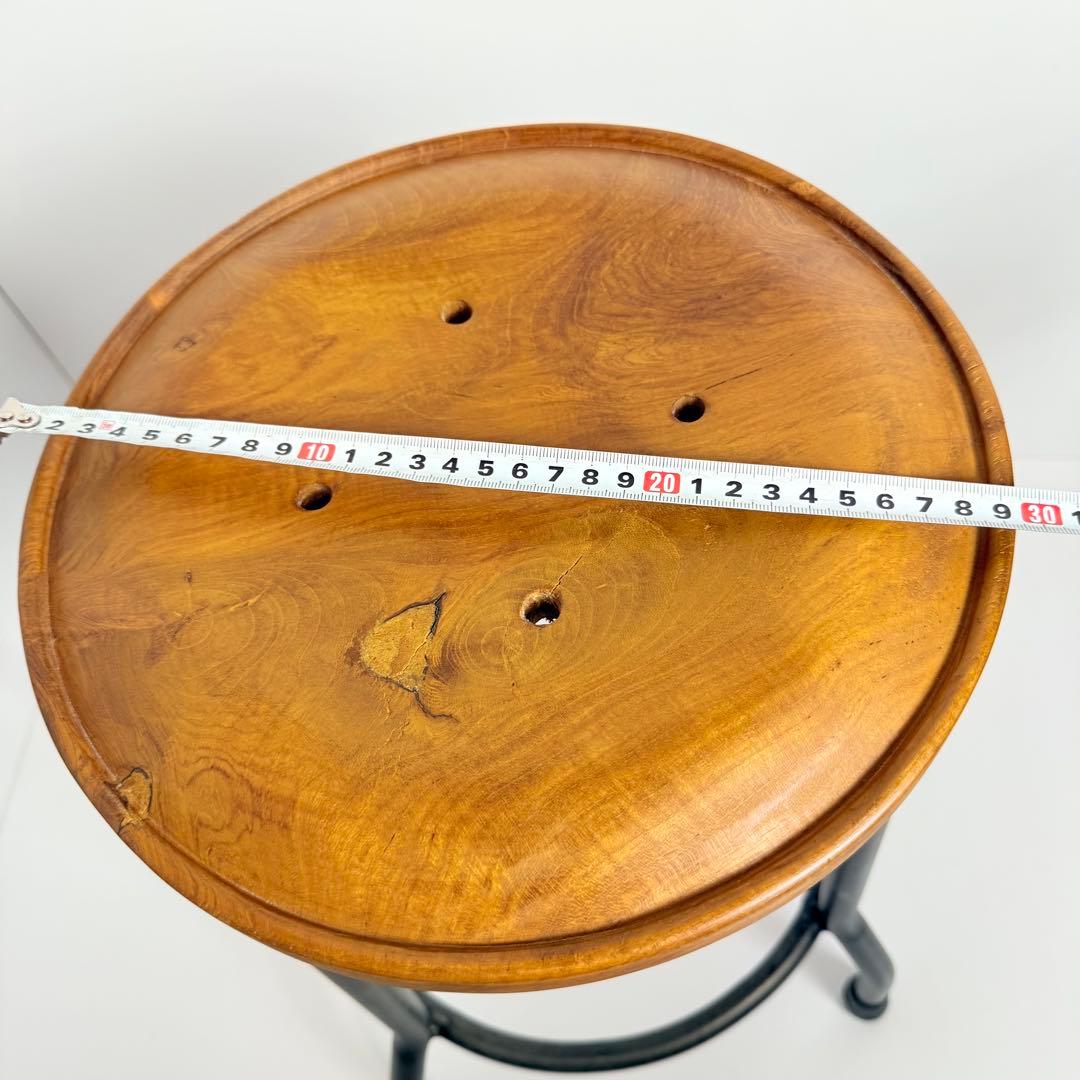 マディ ビンテージ アイアンスツール チェア　アジアン