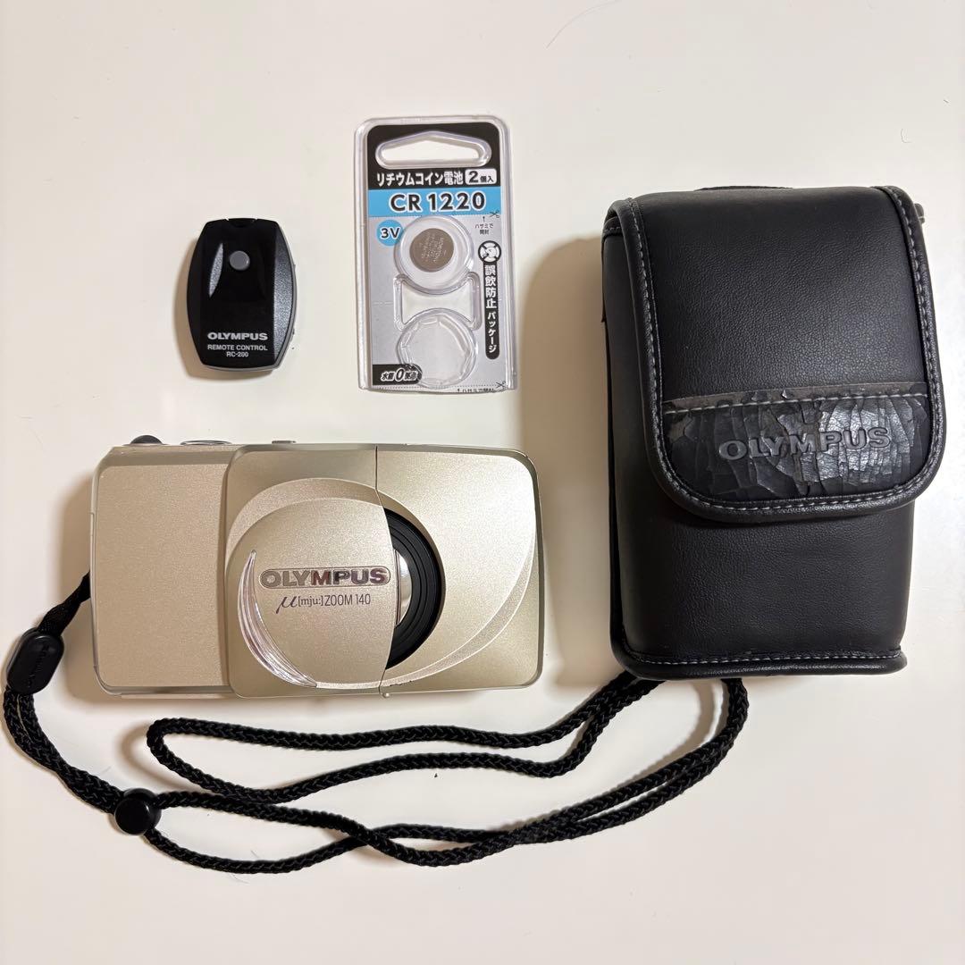 【リモートシャッター付】OLYMPUS μ Zoom 140 フィルムカメラ