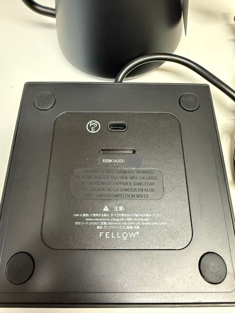 【未使用】Fellow Stagg EKG 電気ケトル／日本仕様