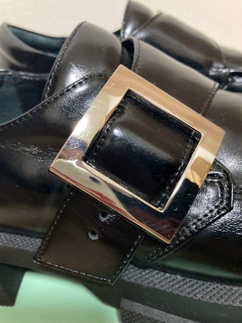 ねえさん　美品 MANA ビッグベルト・ボリュームソールシューズ