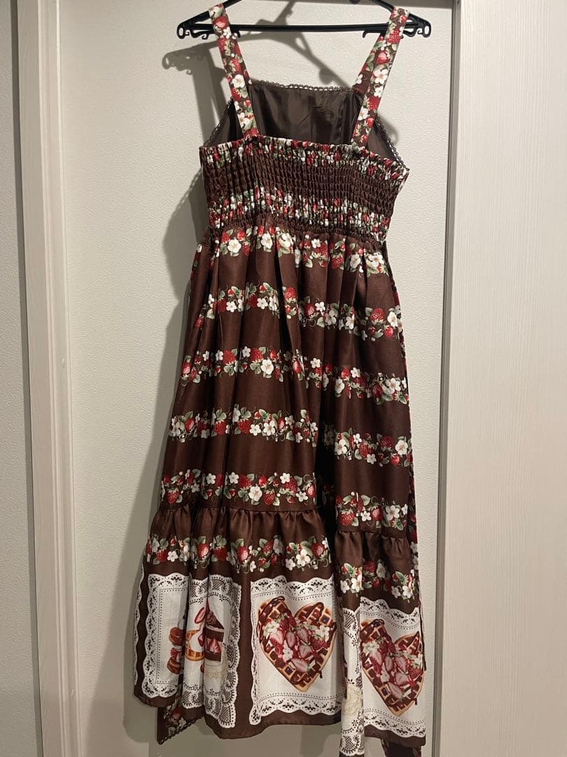 Chalmiereベイクドベリーロング丈ジャンスカ　ヘッドドレスセット