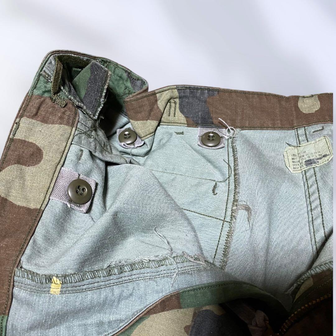 米軍実物 80s 初期型 BDU ウッドランドカモ TALON ZIP
