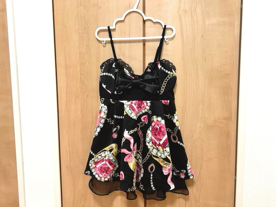 MARS♡カタログ掲載♡柄厳選♡Ring柄♡リング柄♡胸元リボン♡キャミトップス