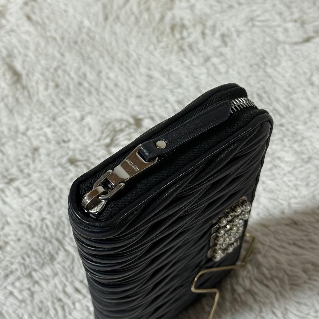 ⭐️未使用級⭐️　MIU MIU ミュウミュウ 長財布 マテラッセ ブラック