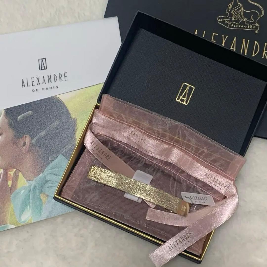 《新品》ALEXANDRE DE PARIS ゴールド　バレッタ