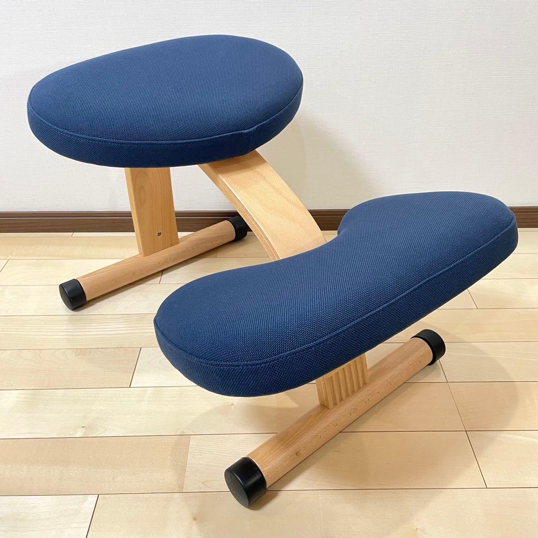 バランスラボ バランスチェア バランスイージー ネイビー ショートフレーム 美品