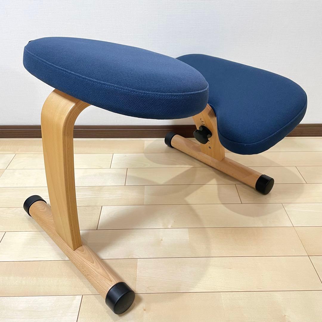 バランスラボ バランスチェア バランスイージー ネイビー ショートフレーム 美品