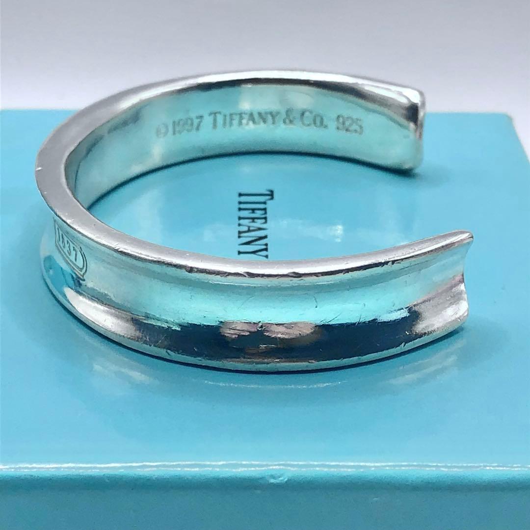 ティファニー ナロー カフ バングル 1837 シルバー925 ワイド 美品