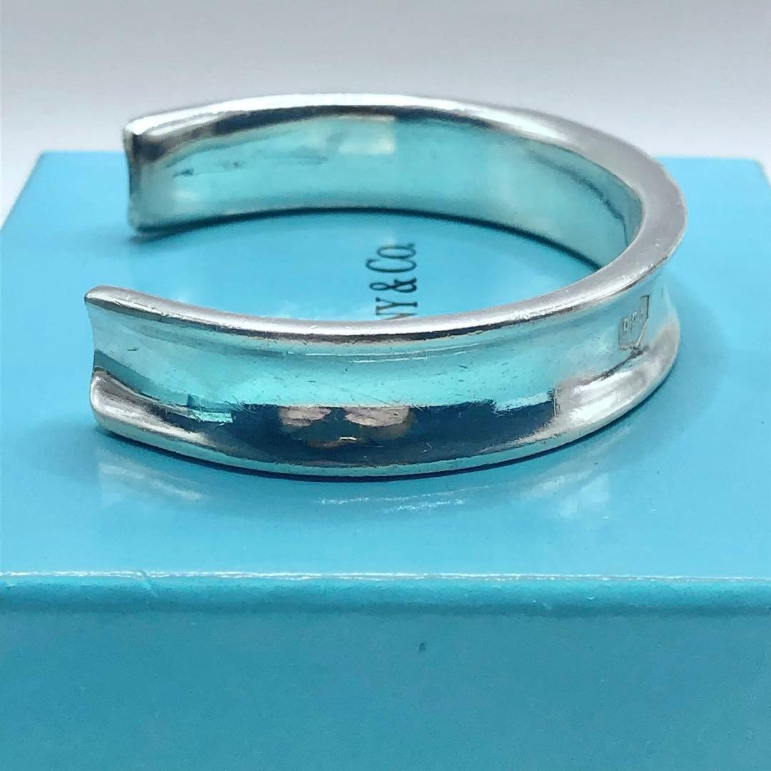 ティファニー ナロー カフ バングル 1837 シルバー925 ワイド 美品