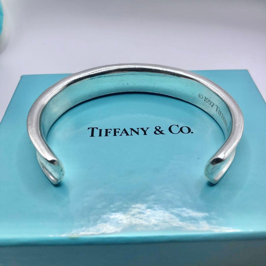 ティファニー ナロー カフ バングル 1837 シルバー925 ワイド 美品