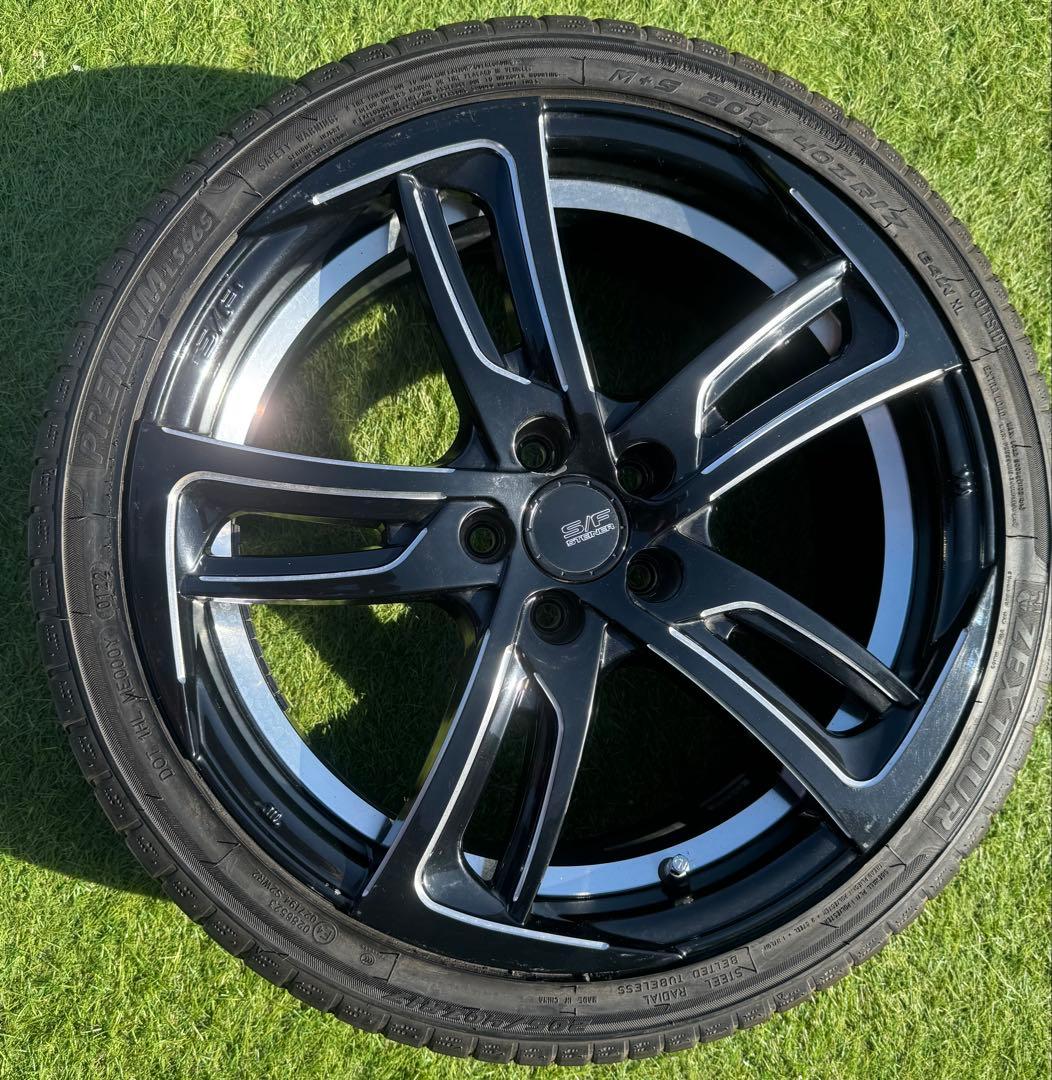 シュタイナー ホイール17インチ タイヤ 205/40r17 PDC 100x5