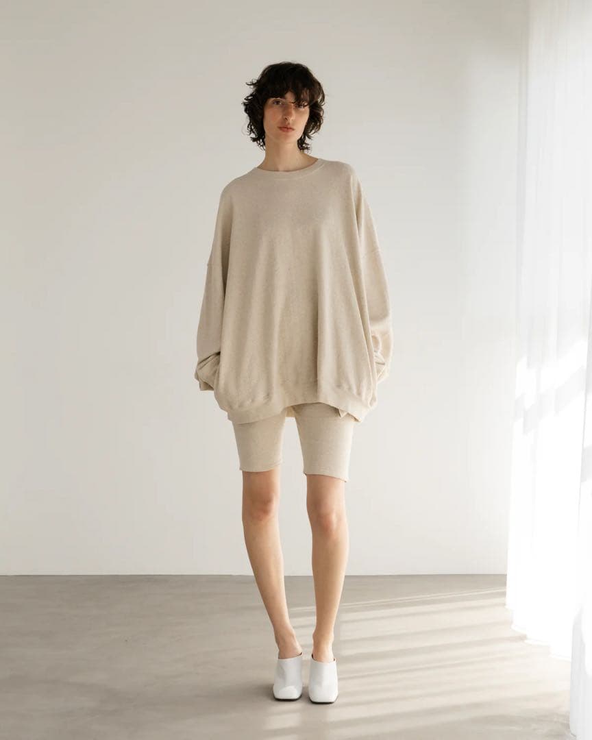 Y.S♡　BIYOMA COTTON LINEN RIB PULLOVER