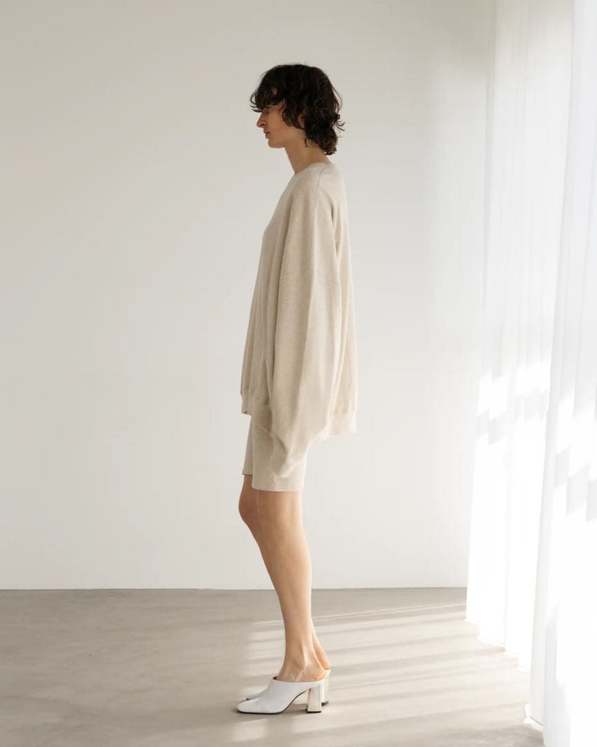 Y.S♡　BIYOMA COTTON LINEN RIB PULLOVER