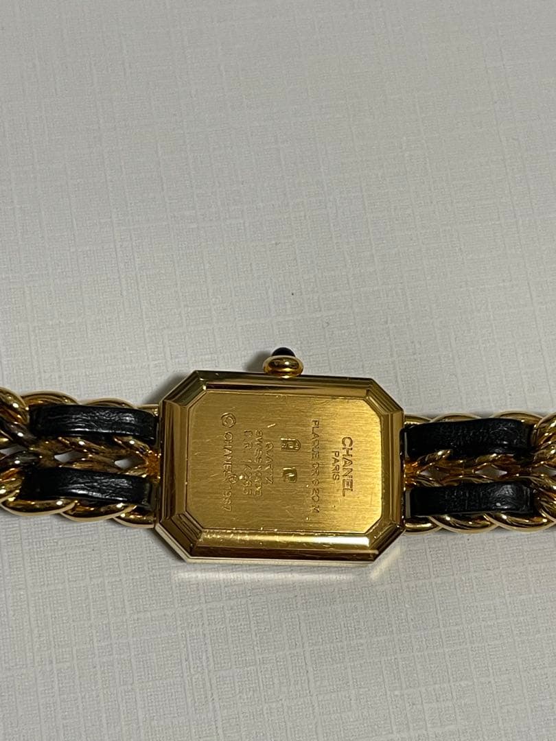 CHANEL プルミエール L ゴールド/ブラック 時計
