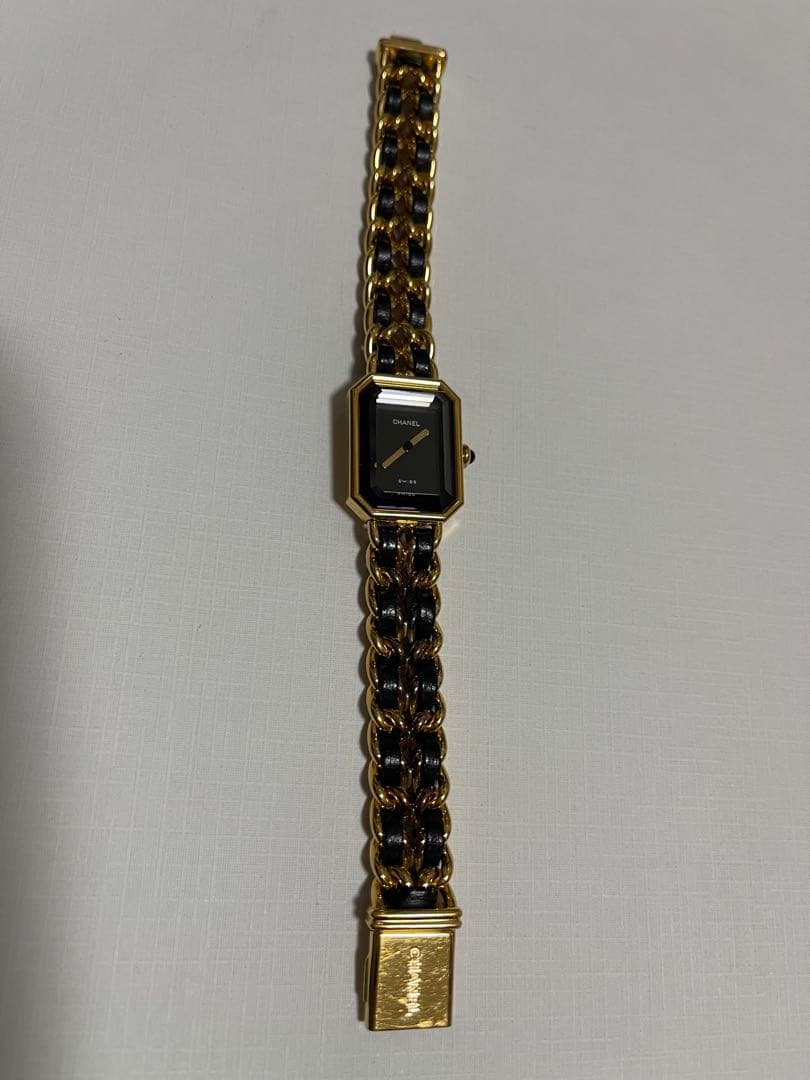 CHANEL プルミエール L ゴールド/ブラック 時計