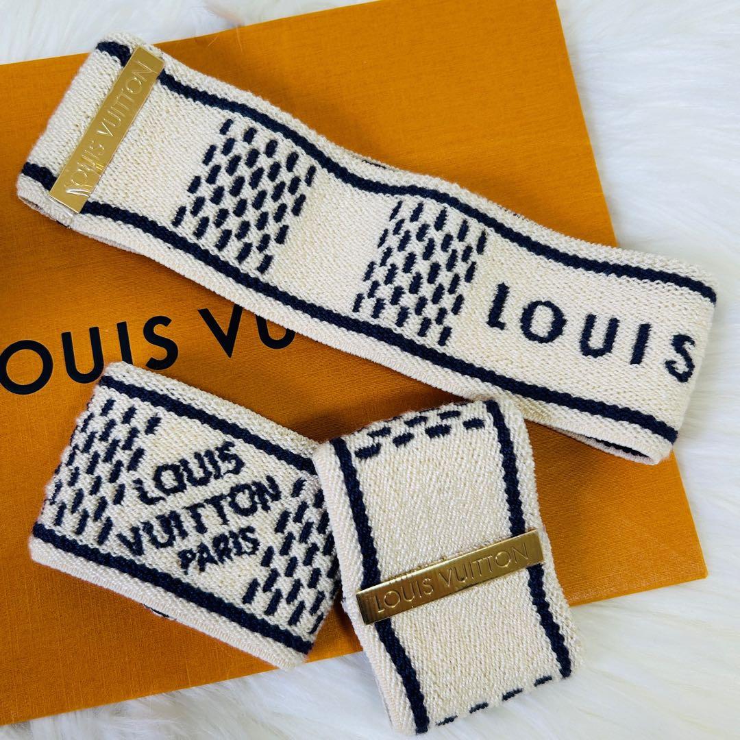 極美品　ルイヴィトン　ヘアバンド　リストバンド　セット
