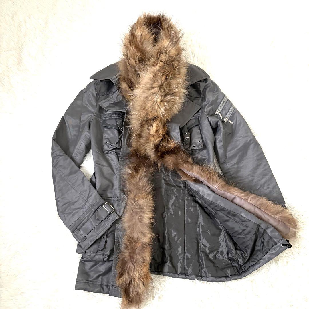 極美品☆トルネードマート　ファー付きジャケット　y2k M65 2way ベルト