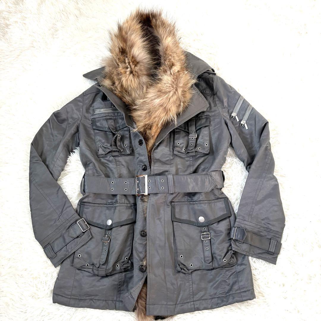 極美品☆トルネードマート　ファー付きジャケット　y2k M65 2way ベルト
