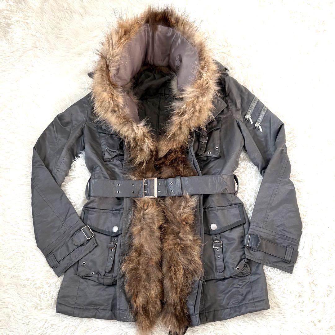 極美品☆トルネードマート　ファー付きジャケット　y2k M65 2way ベルト