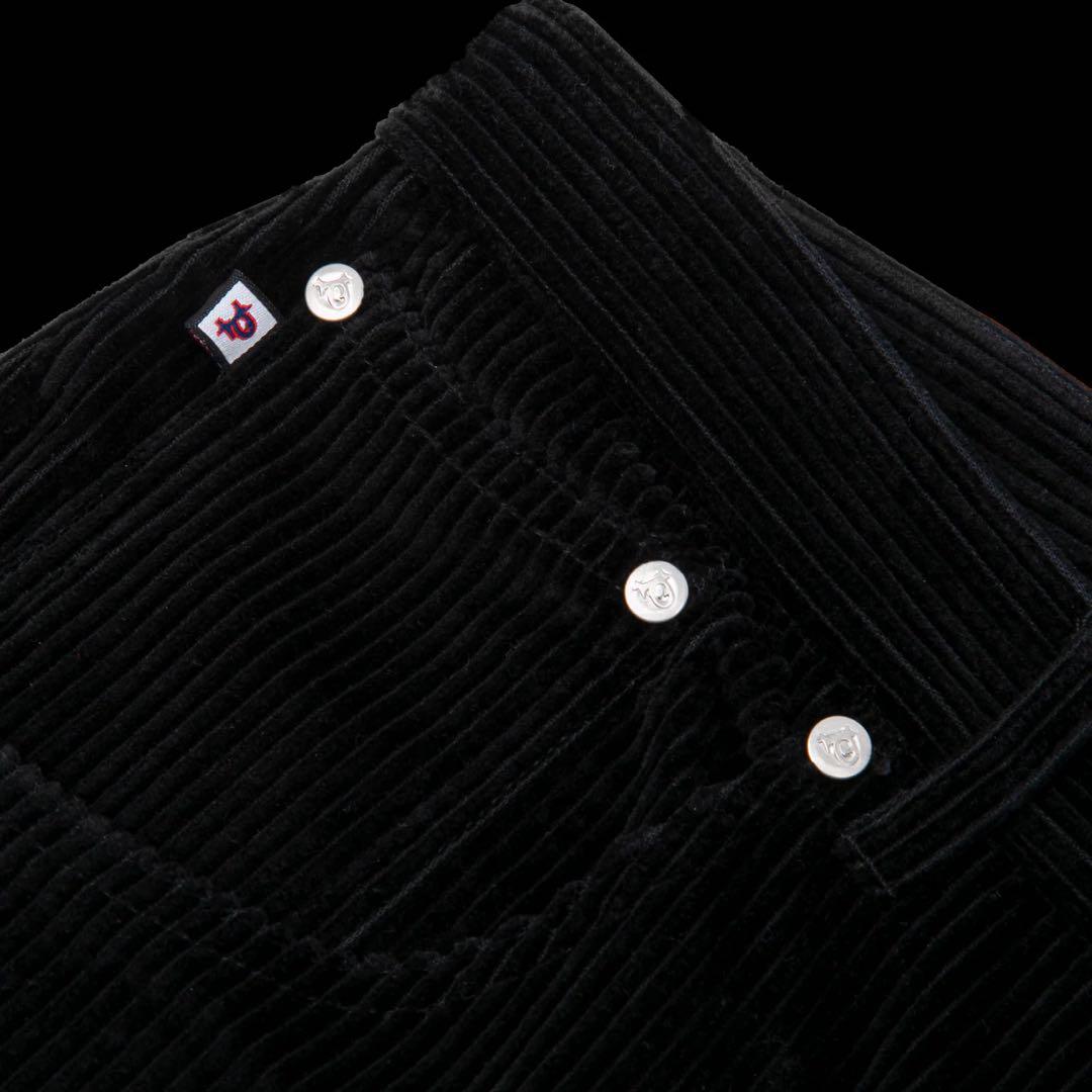 パンツ PUNKANDYO BLACK CORD SHORTS