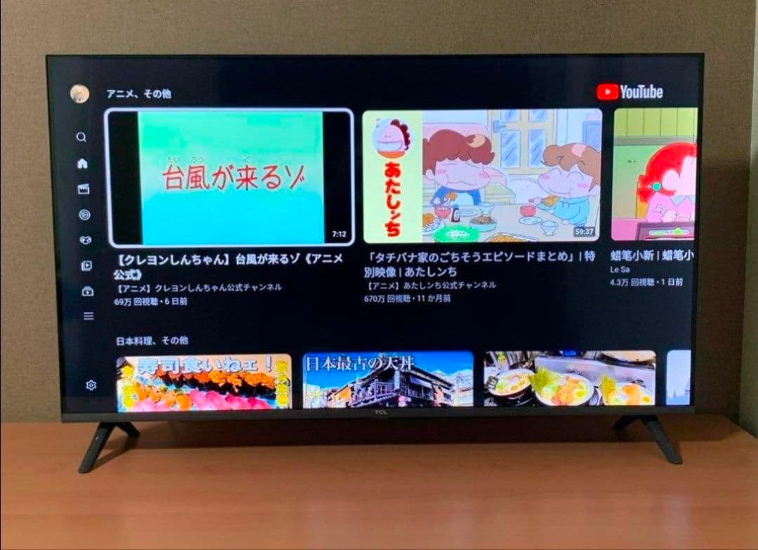 4K スマート液晶テレビ TCL 43型　ネット動画／地上波BSCS✨