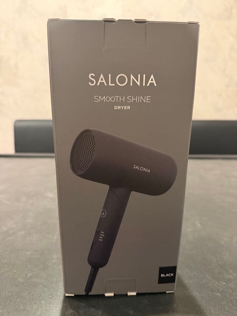 新品未開封　SALONIA スムースシャインドライヤー ブラック　上位モデル