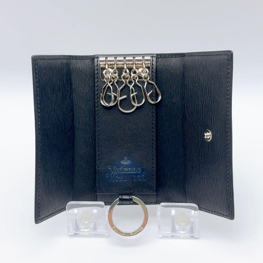 ヴィヴィアンウエストウッド キーケース ネイビー 新品 アドヴァン オーブレザー