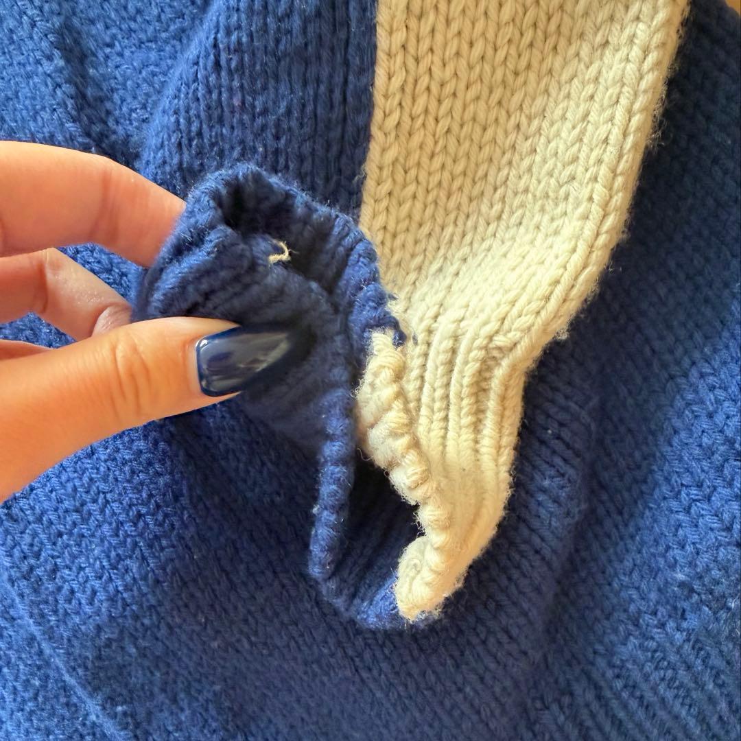 POLO RALPH LAUREN ブルー　ニット　セーター　XL