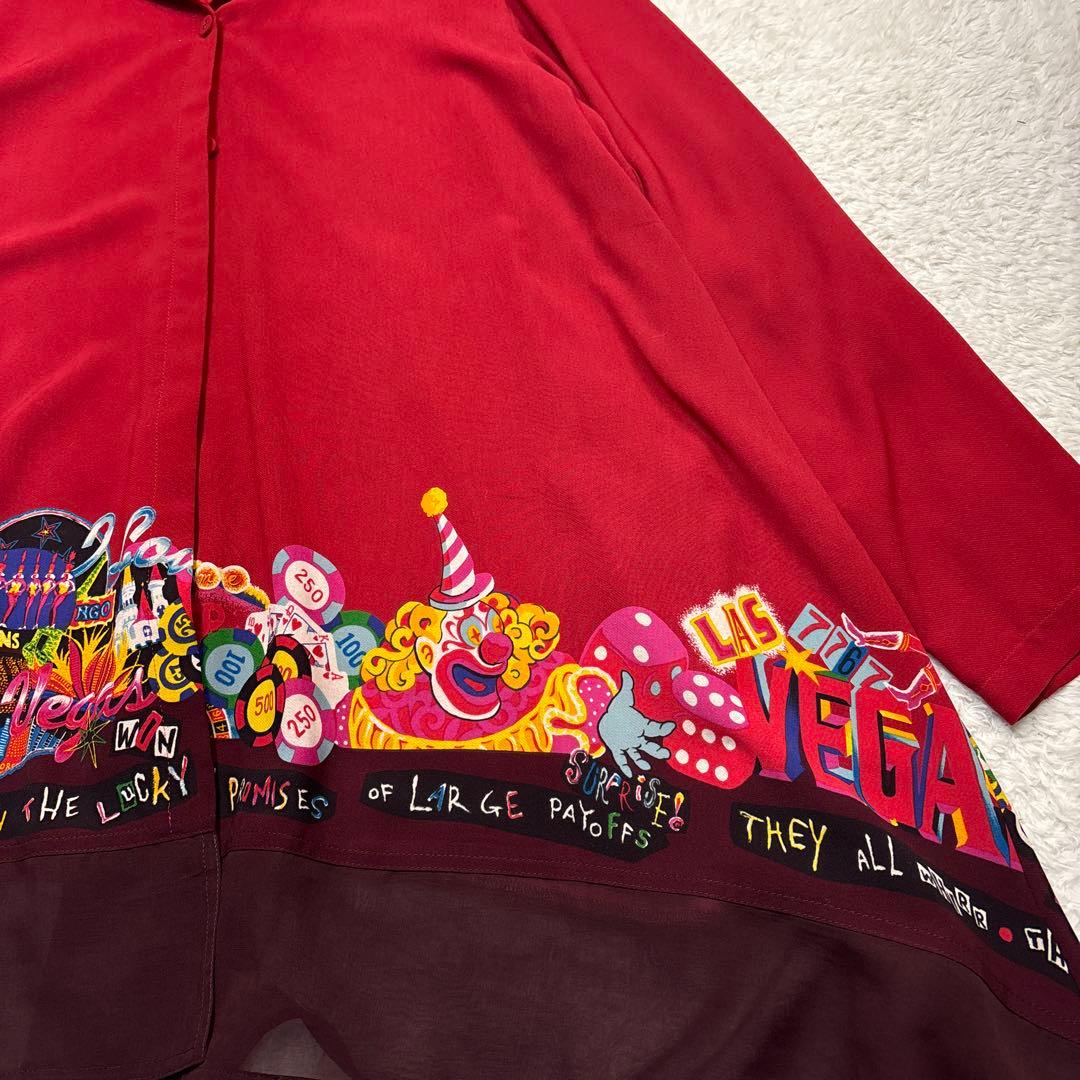 美品　トクコプルミエヴォル　前開きチュニック　カットソー　ラスベガス　ピエロ