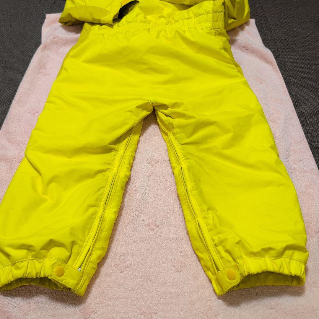 モンベル　110cm パウダー　カバーオール　雪　イエロー