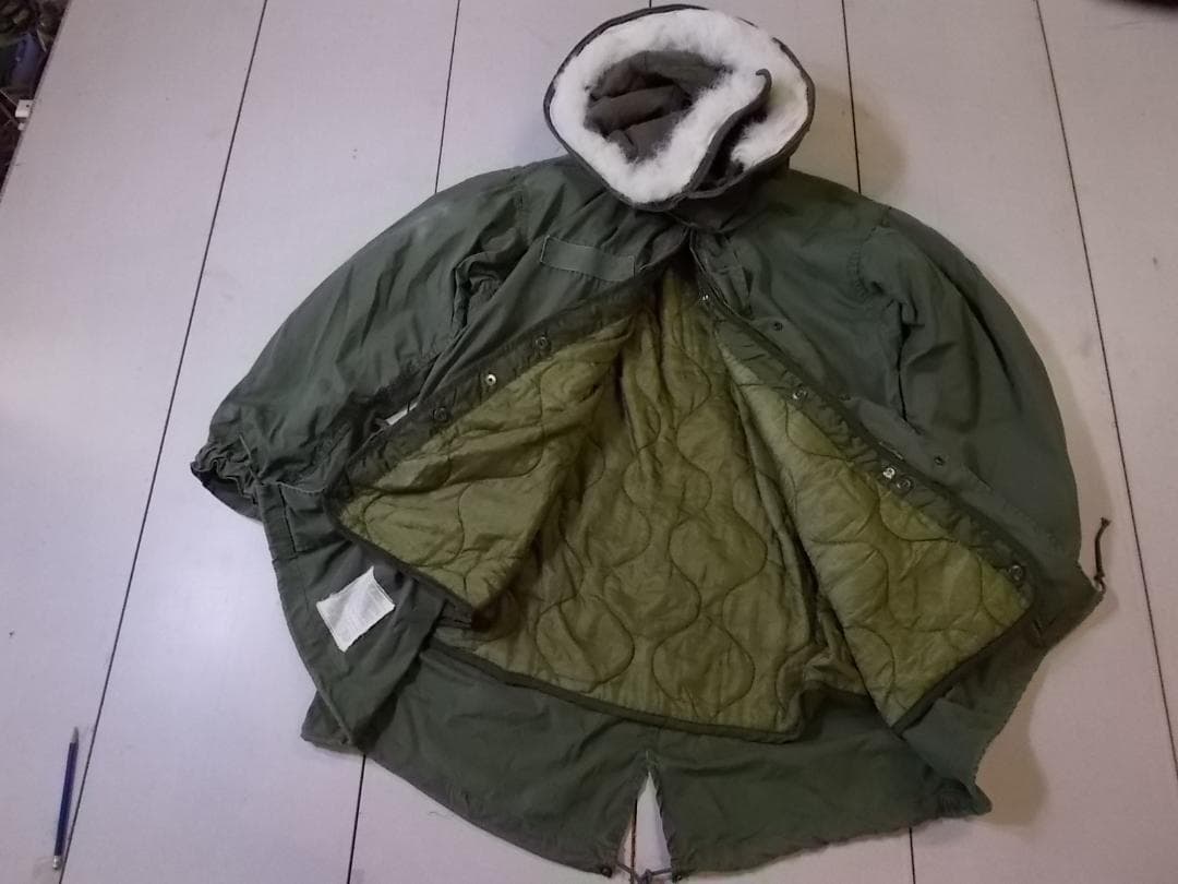 米軍実物 Ｍ65 フィッシュテールパーカー フルセット SMALL