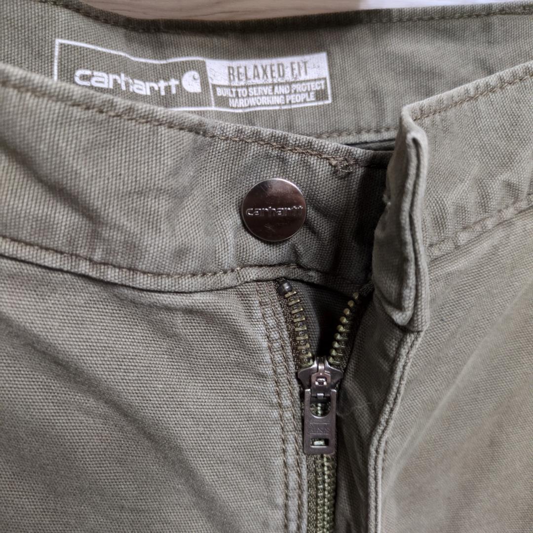 カーハート ダブルニー ペインターパンツ ダック W32 モスグリーン MOS