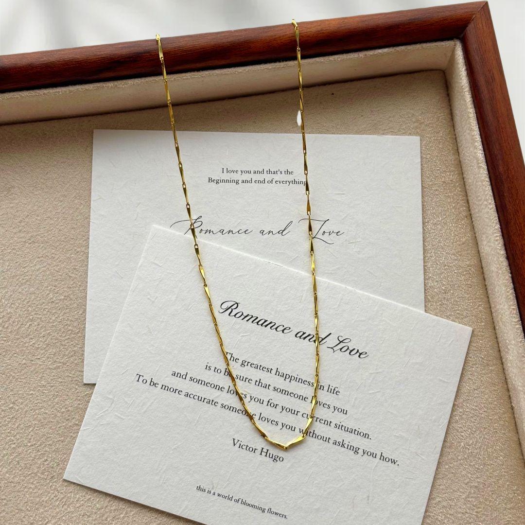 K18金ゴールド 細いチェーンネックレス 1.94g