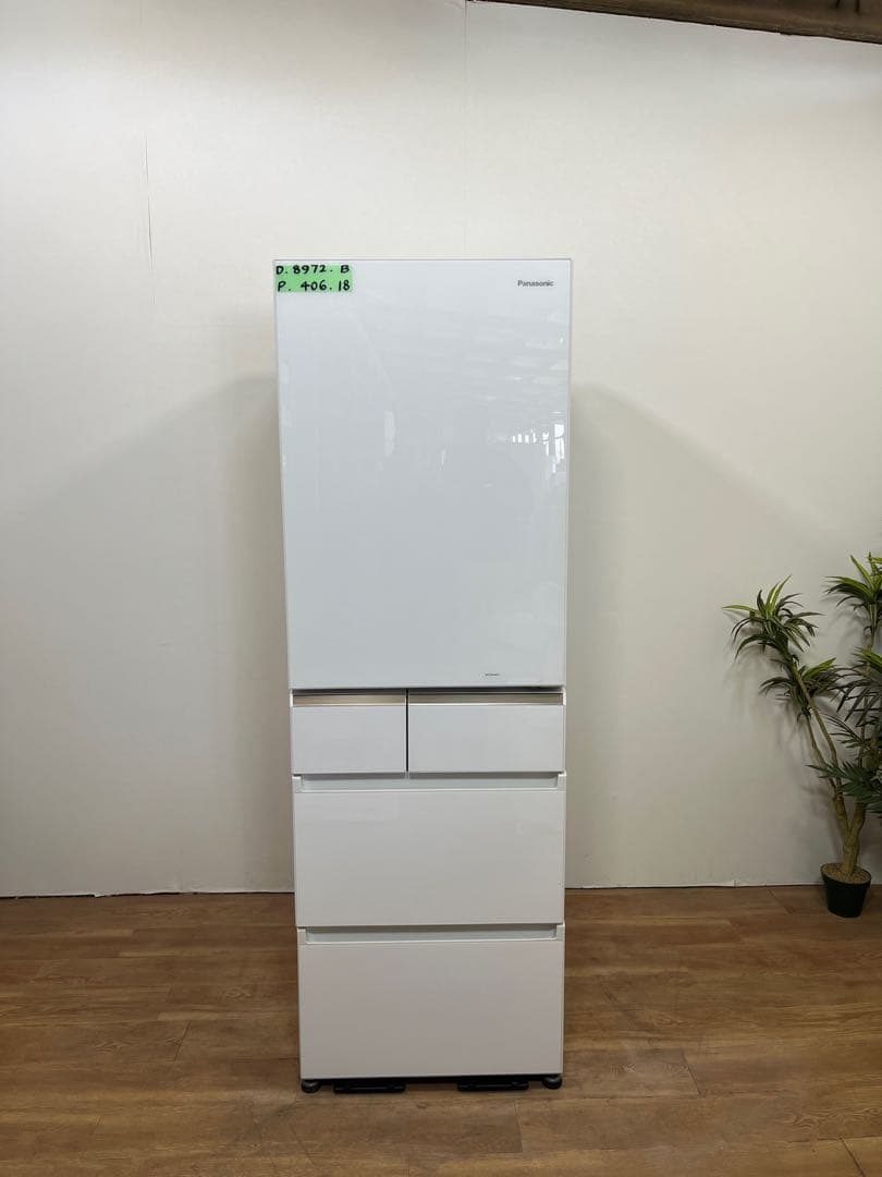 パナソニック冷凍冷蔵庫　406l 2018年 NR-E414GV-W