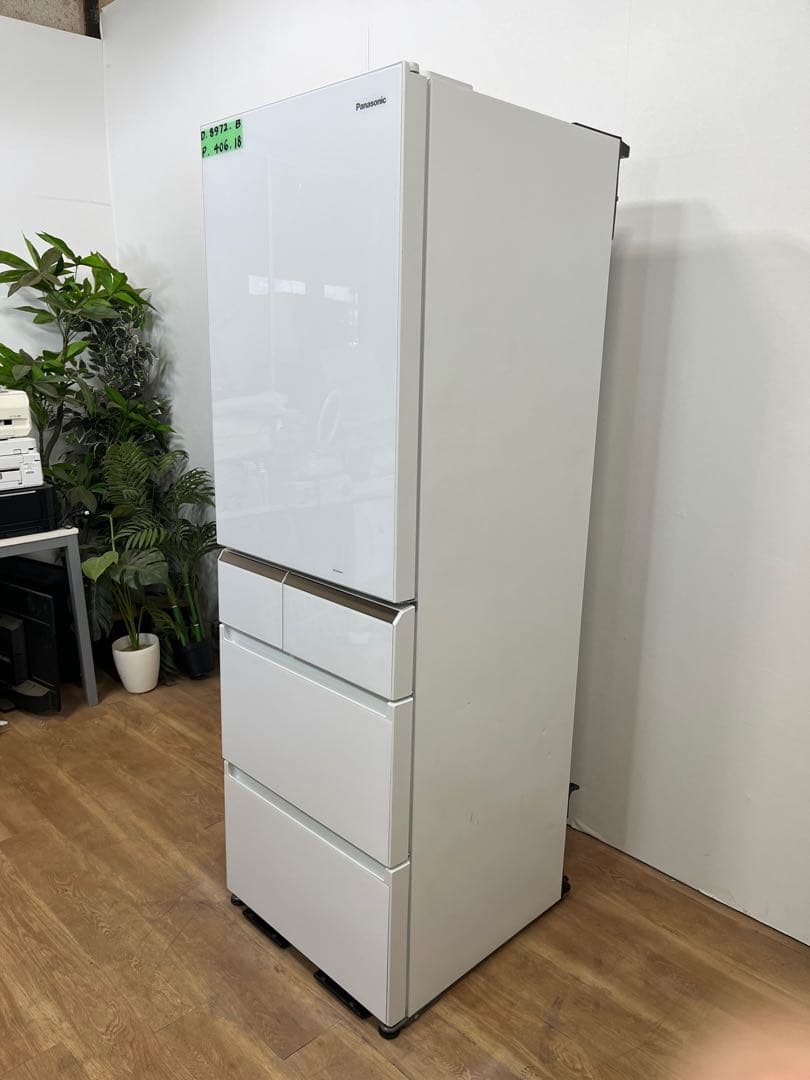 パナソニック冷凍冷蔵庫　406l 2018年 NR-E414GV-W