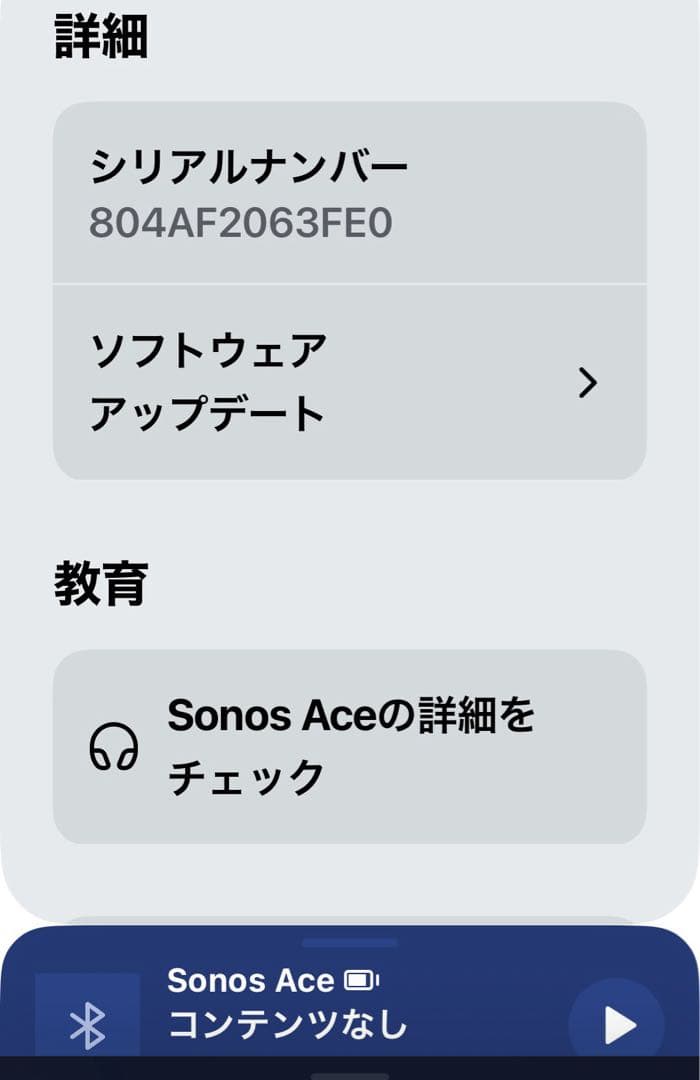 Sonos Ace 『BLACK』