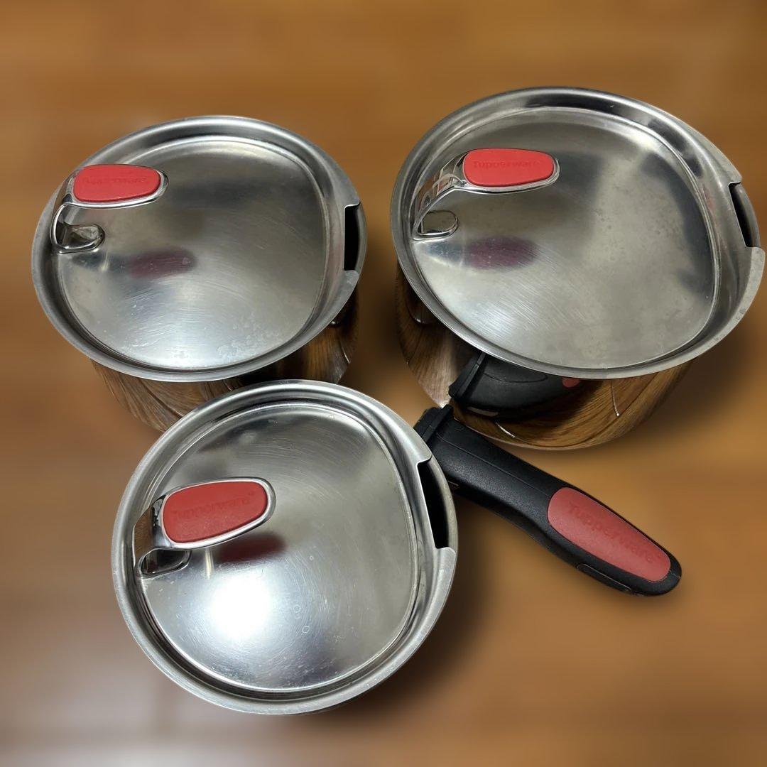 Tupperware タッパーウェア コンパクトクックウェア　3点セット