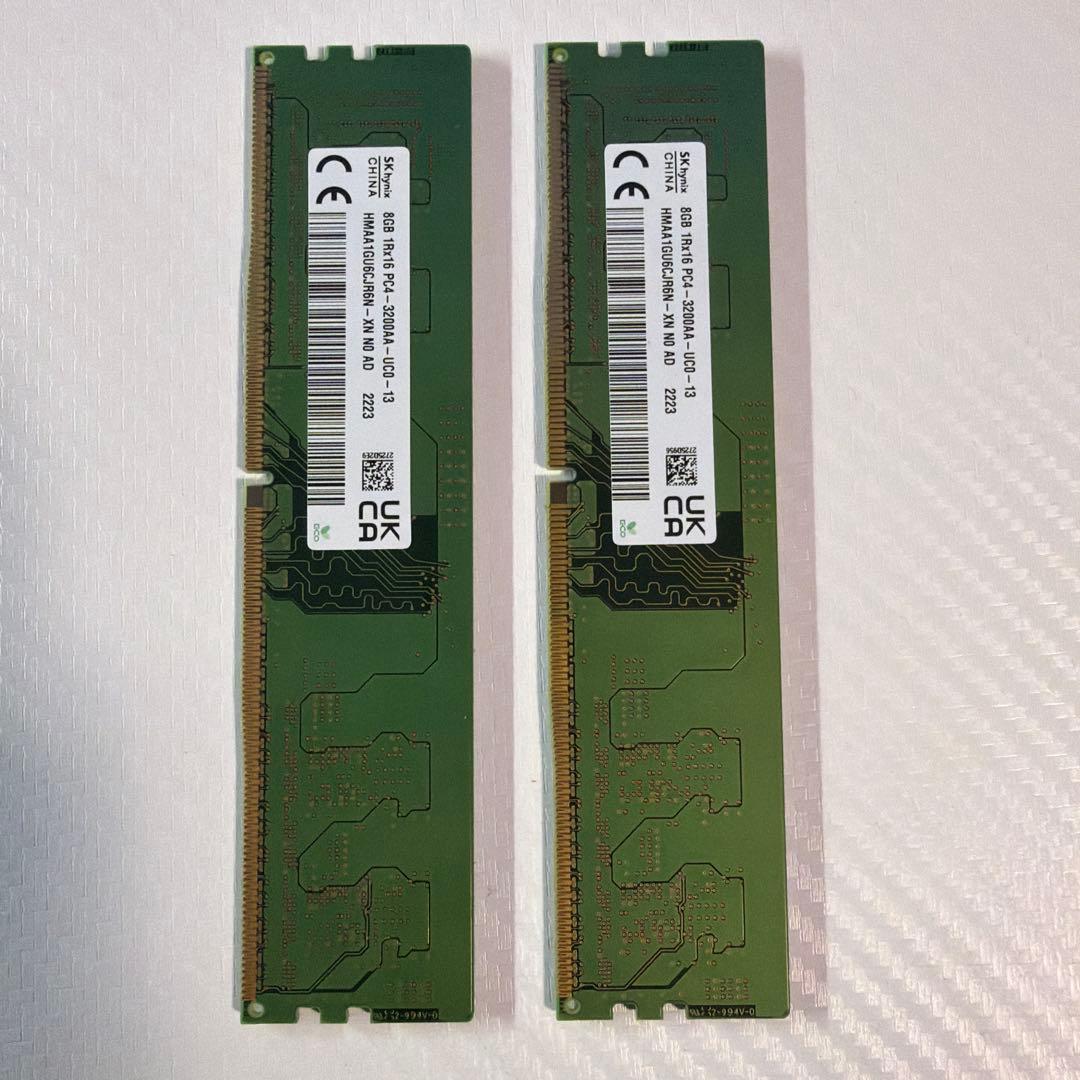 SK Hynix 8GB DDR4 PC4-3200AA メモリー