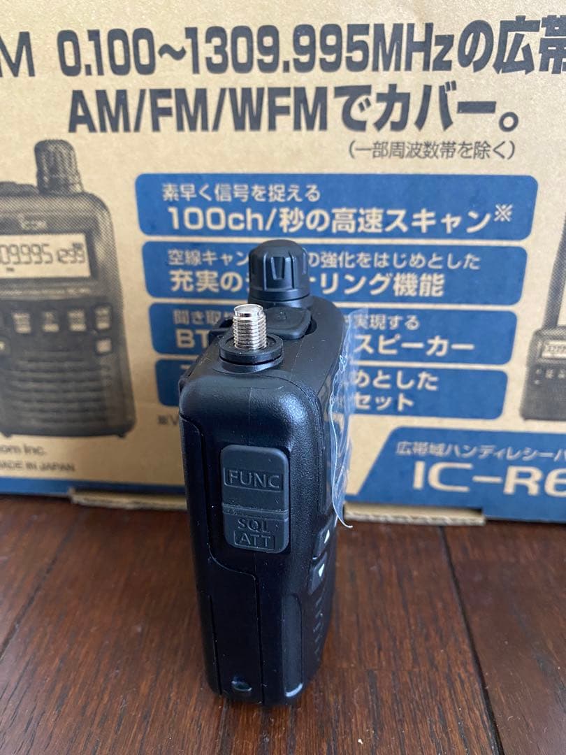 ICOM 広帯域受信機　IC-R6 中古美品 メモリーソフト付き