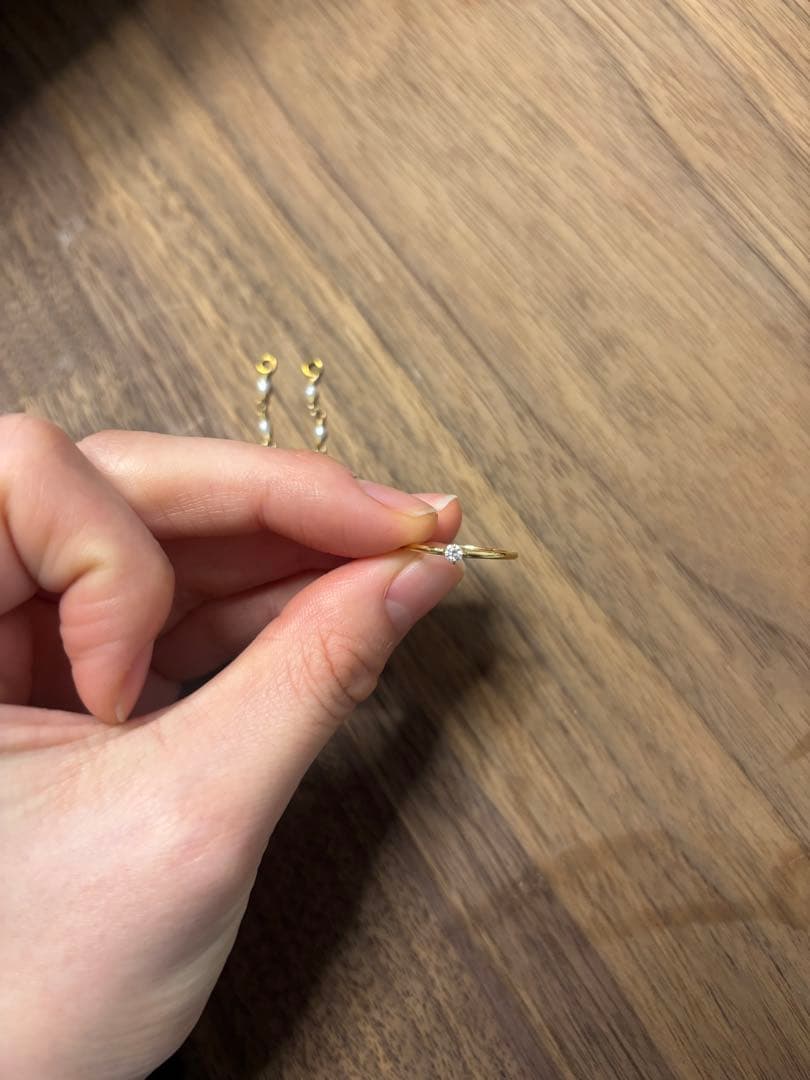 agete、ete イヤリング指輪セット